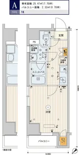 スカイコートパレス八丁堀【6階】の間取り
