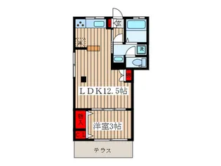 上十条マンション【1階】の間取り