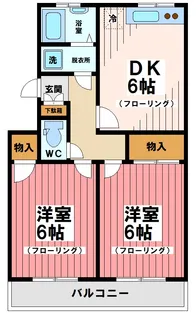 サンハイム新富【2階】の間取り