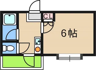 リバー住之江A・B棟【4階】の間取り