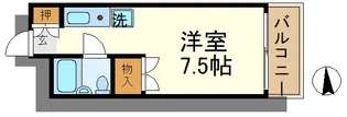 シティハイムカネカ【1階】の間取り