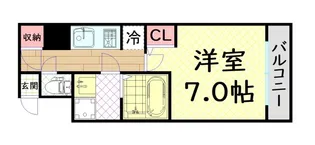 サムティ難波VIVO【8階】の間取り