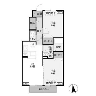 ブライトグローブ N【1階】の間取り