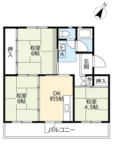 UR江南【2階】の間取り