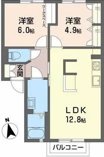 アウル B【2階】の間取り