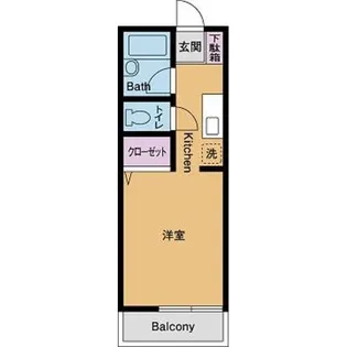サニーハイツHASE【1階】の間取り