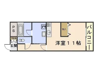 コートシオン【2階】の間取り