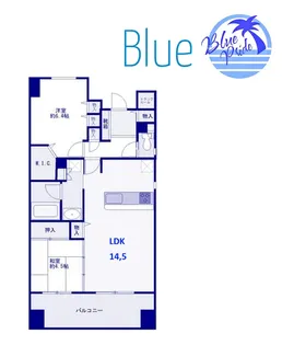 グランコート湘南茅ヶ崎【6階】の間取り