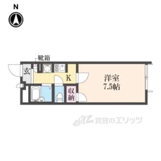 レオパレス近松2【1階】の間取り