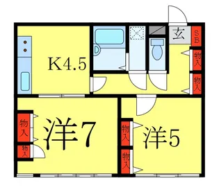 グリーンピア大塚【2階】の間取り