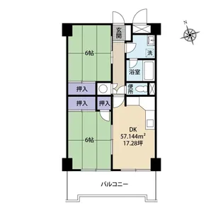 あさひ第一ビル【8階】の間取り