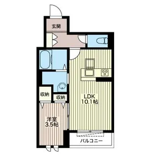 ボーシャン陽東【2階】の間取り