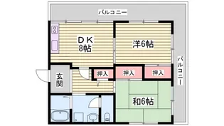メゾンやすむろI【3階】の間取り