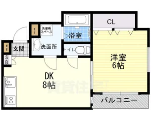 ウイング司【4階】の間取り