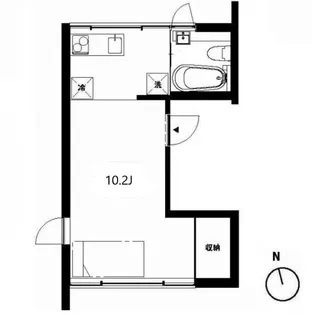Apartment KURO 洗足【3階】の間取り