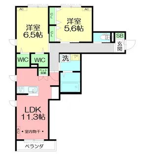 Tribeca(トライベッカ)【2階】の間取り