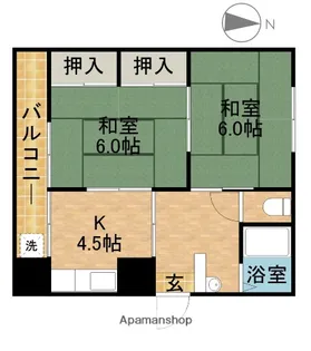 コーポ土佐【3階】の間取り
