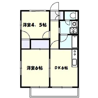 栗駒ハイツ【2階】の間取り