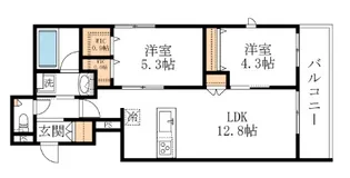ハニー33【3階】の間取り