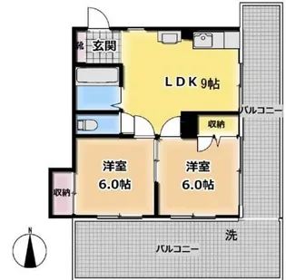 グリーンハイム【4階】の間取り