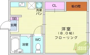 連坊リトル・ヒルズ【1階】の間取り