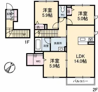 ShaMaison【2階】の間取り