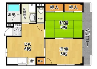 ウィンベルハイツ【1階】の間取り