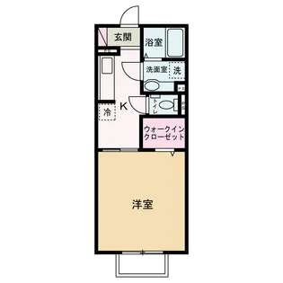 ホットスペース理科大前 A棟【1階】の間取り