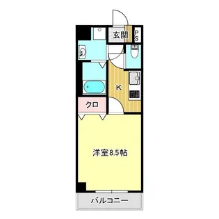 ミリュー【6階】の間取り