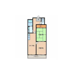 オリブマンション【1階】の間取り