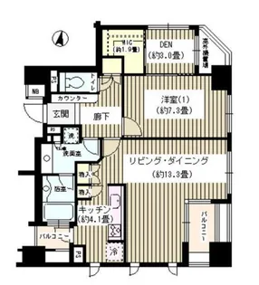 パークホームズ文京白山【12階】の間取り