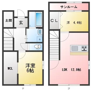 シュペール鈴鹿【2階】の間取り