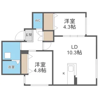 RESIDENCE SHINMEI HONGOU EAST【1階】の間取り