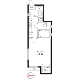 プルミエール新御徒町【1階】の間取り