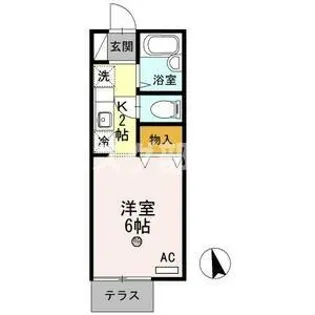 フローラルハイツ【1階】の間取り