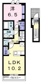 メゾン ブランシェ【2階】の間取り