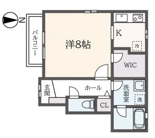 サザンテラス【1階】の間取り