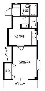 PairCity Lucent KAWADA【3階】の間取り