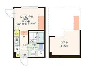 ハーモニーテラス・Godfield西台【1階】の間取り