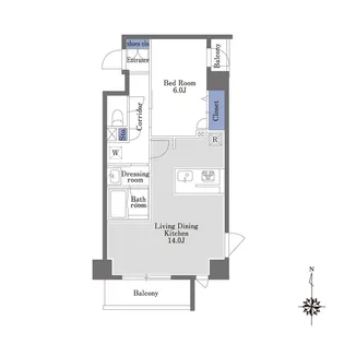 STレジデンス南品川【5階】の間取り
