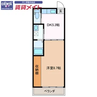 リージェンシー大世古【1階】の間取り