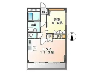 プラネットスクエア【1階】の間取り