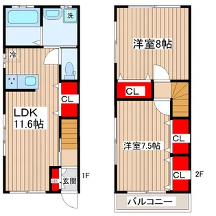 フラット北小岩【1階】の間取り