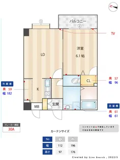 ルガーノ警固【3階】の間取り