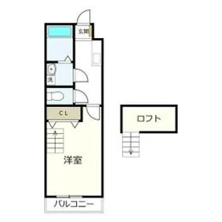 TOP HOUSE羽津2【2階】の間取り