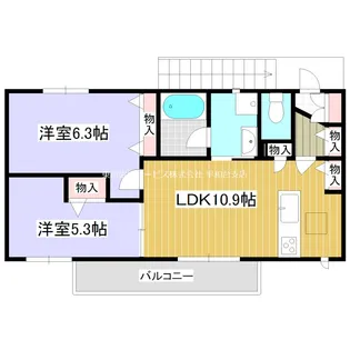 アンベリーユ【2階】の間取り