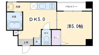 プロスペクト河原町五条【7階】の間取り