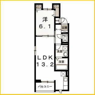 クラリエート【2階】の間取り