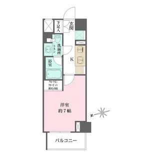 ザ・パークワンズ山吹神楽坂【4階】の間取り