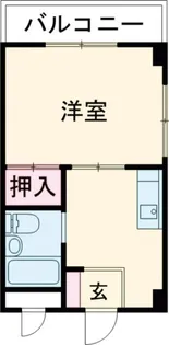 コーポ高倉【1階】の間取り